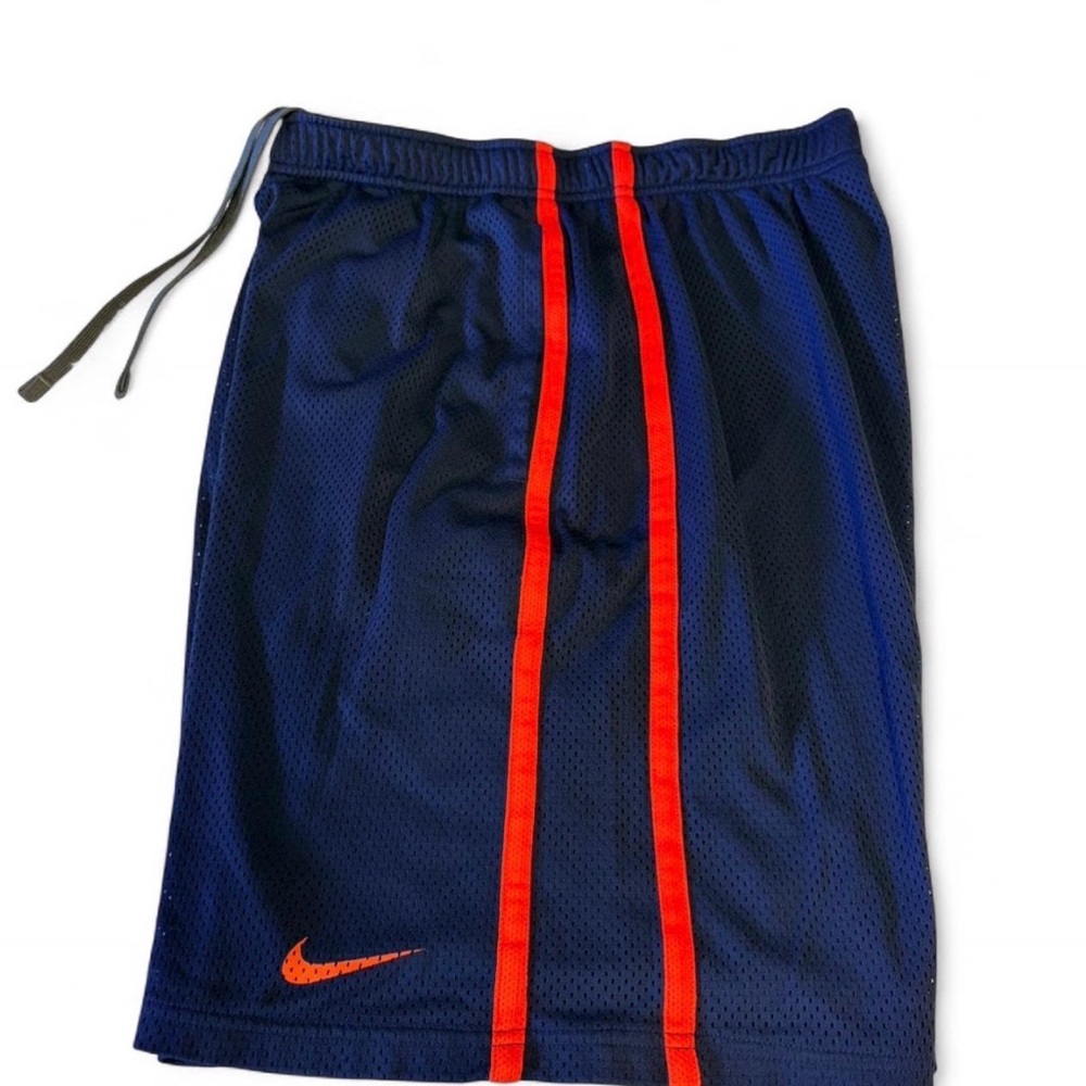 NIKE Navy and Red Sports Shorts Sz L gently used
